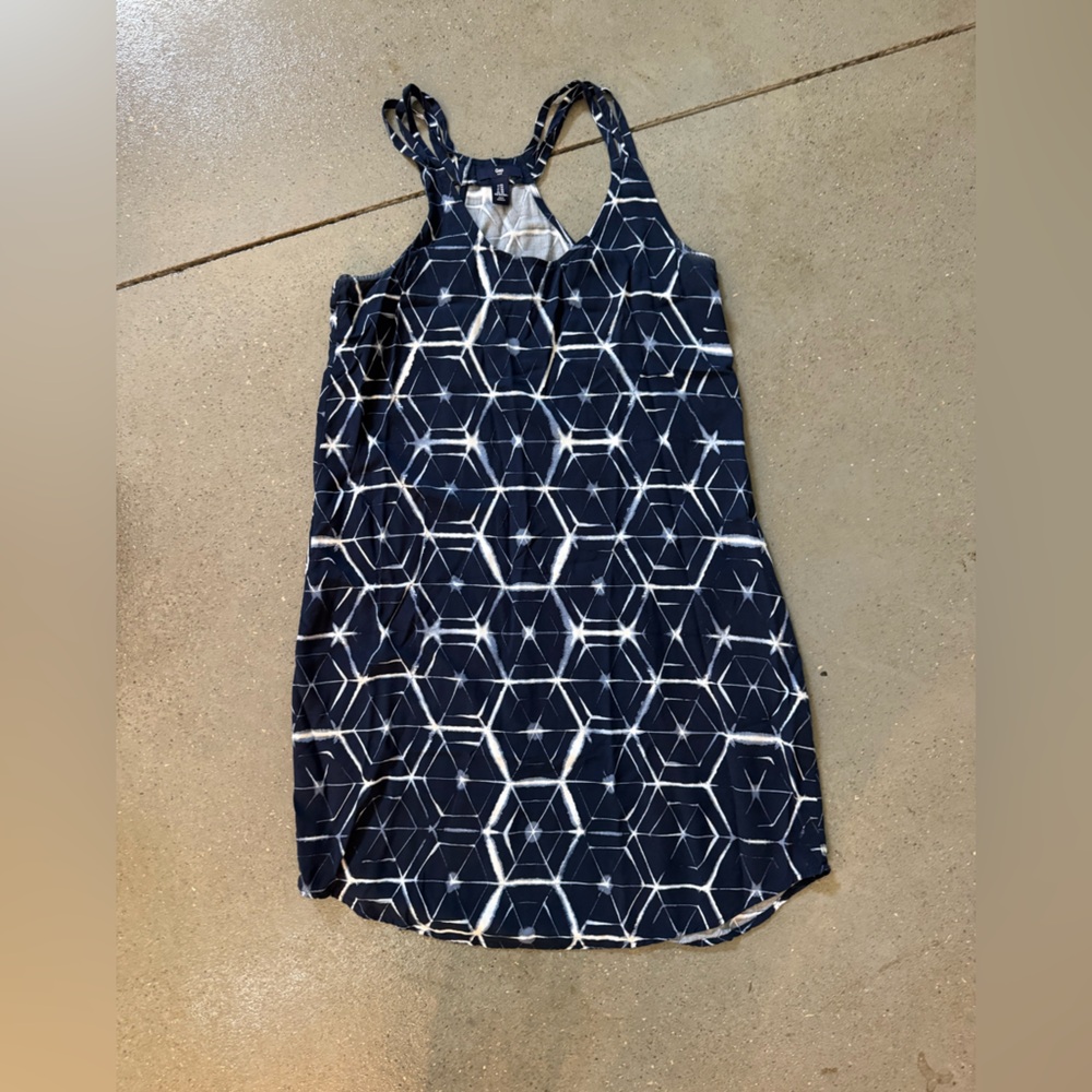 GAP Blue and White Geometric Sundress